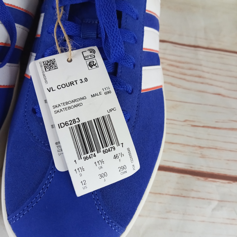 Adidas Men's Royal Blue and White Sneakers Size 12 - Picture 2 of 6